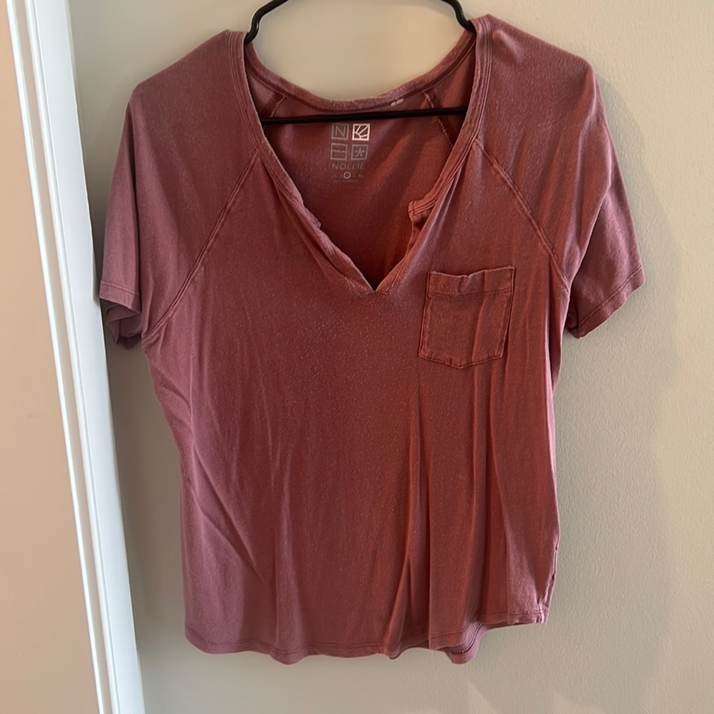 PacSun: Maroon V Neck Top